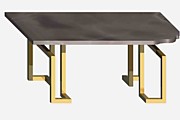 Эскиз кофейного столика из мрамора и металла